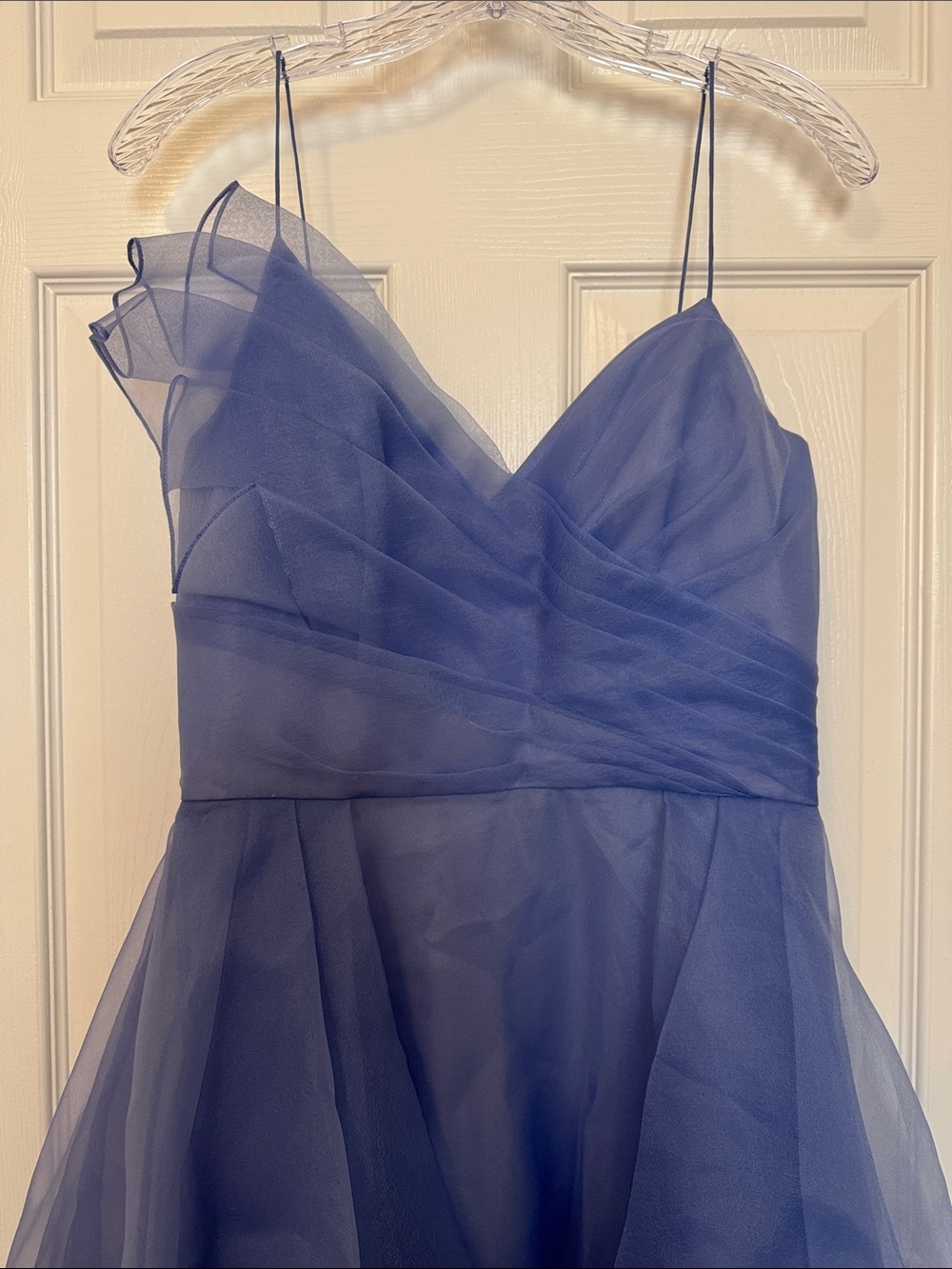 Theia Adessia Strapless Tiered Gown Deep Periwinkle Size 4 NWT - Picture 9 of 12